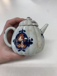 A collection of five Chinese Imari-style wares and one Canton famille rose cup, Kangxi/Qianlong