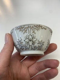 A collection of 24 Chinese blue, white and polychrome wares, 18th C.