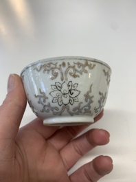 A collection of 24 Chinese blue, white and polychrome wares, 18th C.