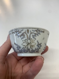 A collection of 24 Chinese blue, white and polychrome wares, 18th C.