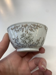 A collection of 24 Chinese blue, white and polychrome wares, 18th C.
