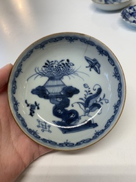 A collection of 24 Chinese blue, white and polychrome wares, 18th C.