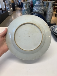 A collection of 24 Chinese blue, white and polychrome wares, 18th C.
