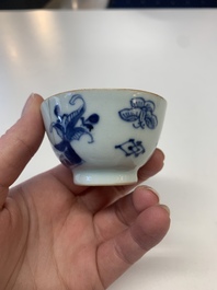 A collection of 24 Chinese blue, white and polychrome wares, 18th C.