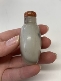 A collection of 13 Chinese snuff bottles, 19/20th C.