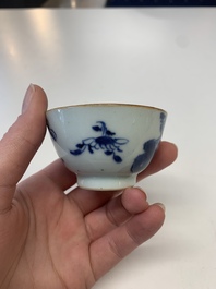 A collection of 24 Chinese blue, white and polychrome wares, 18th C.
