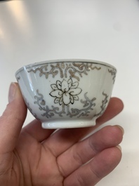 A collection of 24 Chinese blue, white and polychrome wares, 18th C.