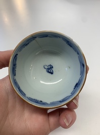 A collection of 24 Chinese blue, white and polychrome wares, 18th C.