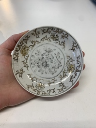 A collection of 24 Chinese blue, white and polychrome wares, 18th C.