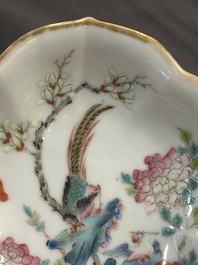 A collection of ten Chinese blue, white, famille rose and qianjiang cai wares, signed Yongzhen Shi 永真氏, 18/19th C.