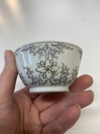 A collection of 24 Chinese blue, white and polychrome wares, 18th C.