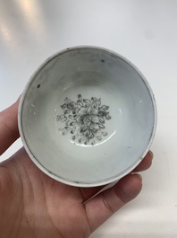 A collection of 24 Chinese blue, white and polychrome wares, 18th C.