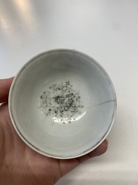 A collection of 24 Chinese blue, white and polychrome wares, 18th C.