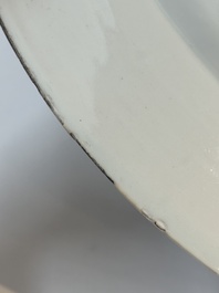 Seven Chinese blue, white, Imari-style and famille rose plates, Kangxi/Qianlong
