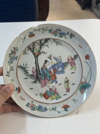 15 Chinese famille rose, qianjiang cai and monochrome wares, 19/20th C.