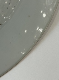 Seven Chinese blue, white, Imari-style and famille rose plates, Kangxi/Qianlong