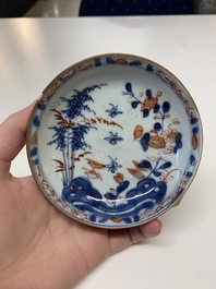 A collection of 29 Chinese blue, white, famille rose and Imari-style wares, 18th C. and later