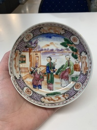 A collection of 29 Chinese blue, white, famille rose and Imari-style wares, 18th C. and later