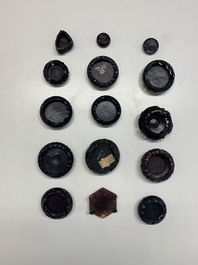A large collection of 91 Chinese wooden stands, 19/20th C.