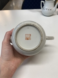 A collection of 29 Chinese blue, white, famille rose and Imari-style wares, 18th C. and later