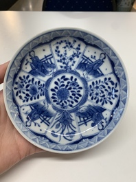 A collection of 29 Chinese blue, white, famille rose and Imari-style wares, 18th C. and later