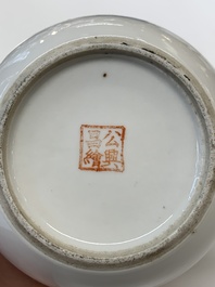A collection of 29 Chinese blue, white, famille rose and Imari-style wares, 18th C. and later