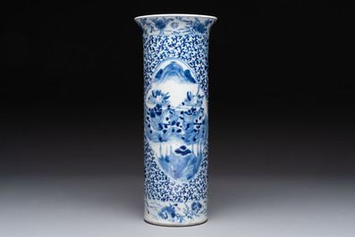 A varied collection of six Chinese blue, white, famille rose and iron-red wares, 19/20th C.