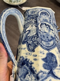 A rare Chinese blue and white 'Europa and the bull' coffeepot and cover, Kangxi