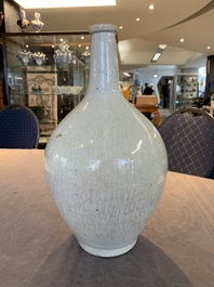 A pale celadon-glazed vase, a jar and a ewer, Asia, 19th C and later
