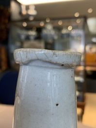 A pale celadon-glazed vase, a jar and a ewer, Asia, 19th C and later