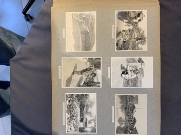 A photo album with sights, landmarks and people of Shanghai, 19/20th C.
