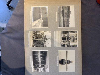 A photo album with sights, landmarks and people of Shanghai, 19/20th C.