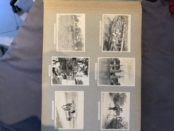 A photo album with sights, landmarks and people of Shanghai, 19/20th C.