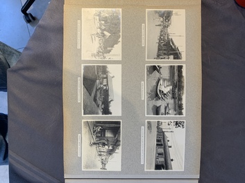 A photo album with sights, landmarks and people of Shanghai, 19/20th C.