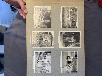 A photo album with sights, landmarks and people of Shanghai, 19/20th C.