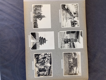 A photo album with sights, landmarks and people of Shanghai, 19/20th C.