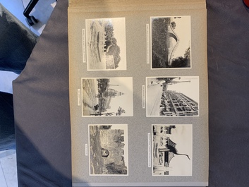A photo album with sights, landmarks and people of Shanghai, 19/20th C.