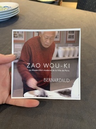 Zao Wou Ki (1920-2013): A set of four porcelain plates for Bernardaud Limoges, in the original box, dated 2018