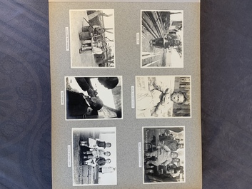 A photo album with sights, landmarks and people of Shanghai, 19/20th C.