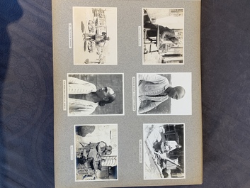 A photo album with sights, landmarks and people of Shanghai, 19/20th C.