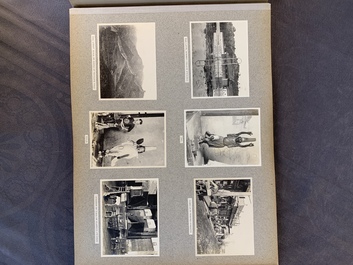 A photo album with sights, landmarks and people of Shanghai, 19/20th C.