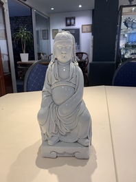 A Chinese Dehua blanc de Chine figure of Wenchang, 20th C.