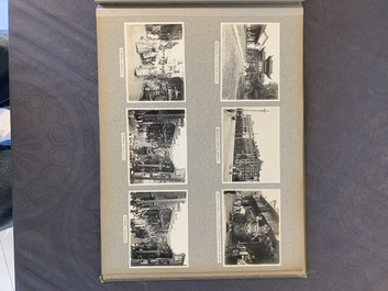 A photo album with sights, landmarks and people of Shanghai, 19/20th C.