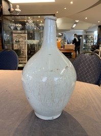 A pale celadon-glazed vase, a jar and a ewer, Asia, 19th C and later