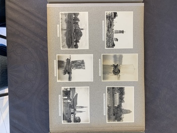 A photo album with sights, landmarks and people of Shanghai, 19/20th C.