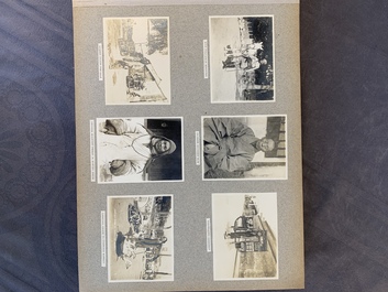 A photo album with sights, landmarks and people of Shanghai, 19/20th C.