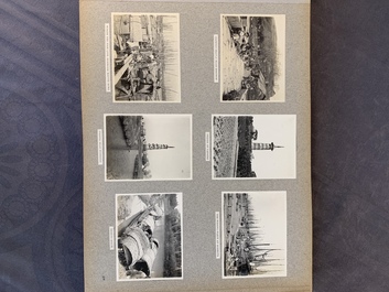 A photo album with sights, landmarks and people of Shanghai, 19/20th C.
