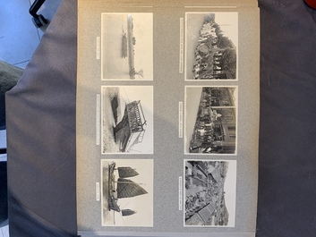 A photo album with sights, landmarks and people of Shanghai, 19/20th C.