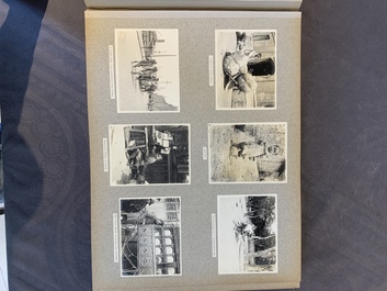 A photo album with sights, landmarks and people of Shanghai, 19/20th C.