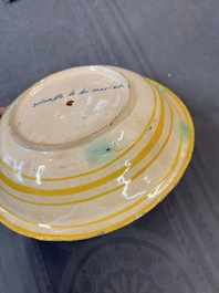 A fine Italian maiolica 'Banquet of Maritime Gods' dish, workshop of Domenico da Venezia, 3rd quarter 16th C.